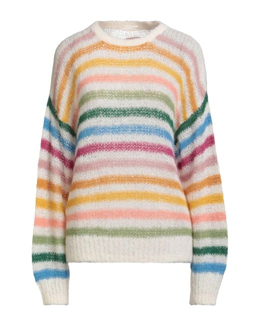 Mother White Sweater Alpaca Wool, Polyamide