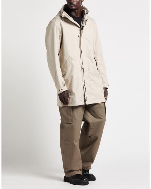 Moorer Natural Overcoat & Trench Coat Cotton, Polyester for men