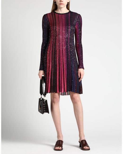 Missoni Purple Mini Sequin Dress