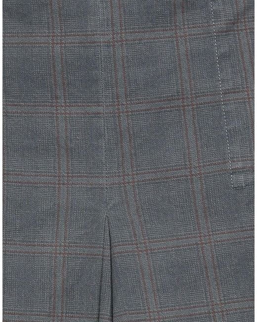 120% Lino Gray Mini Skirt