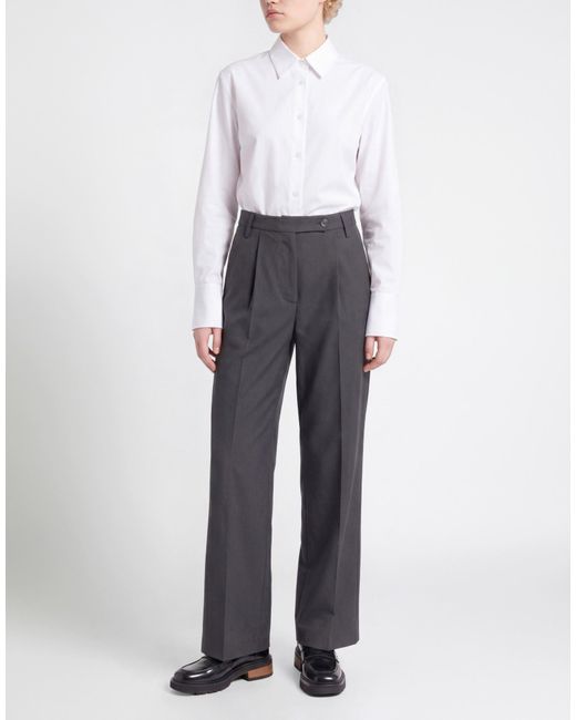 Department 5 Gray Pants Polyester, Virgin Wool, Elastane