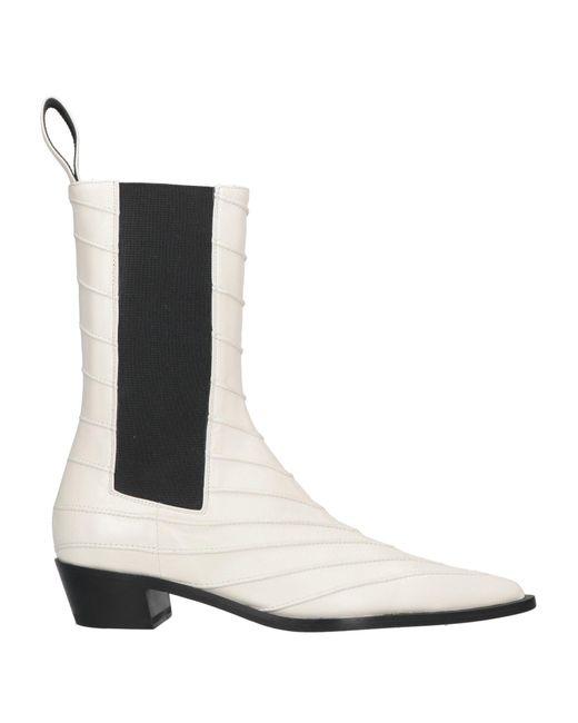 Peter Do White Ankle Boots