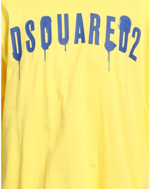 Camiseta DSquared² de hombre de color Yellow