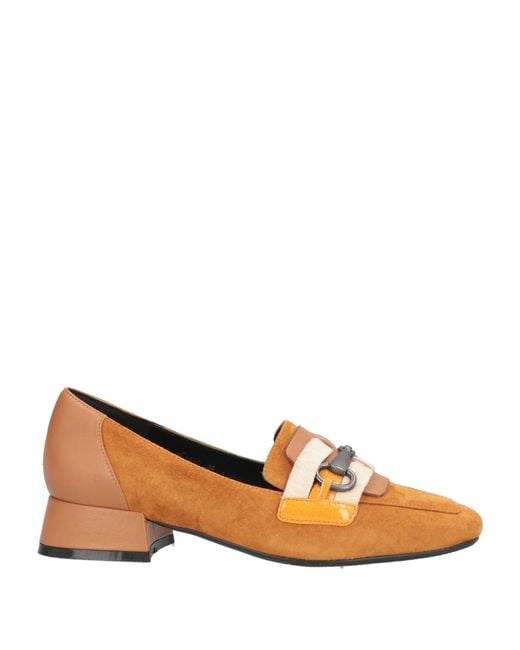 Luciano Barachini Brown Elite Camel Loafers Leather