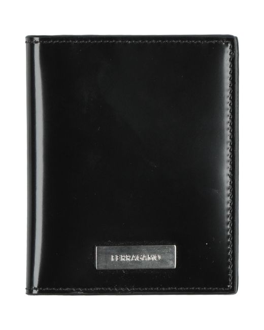 Ferragamo Black Wallet Calfskin for men