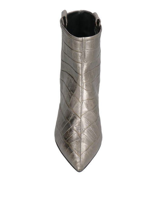 Fabi Gray Ankle Boots