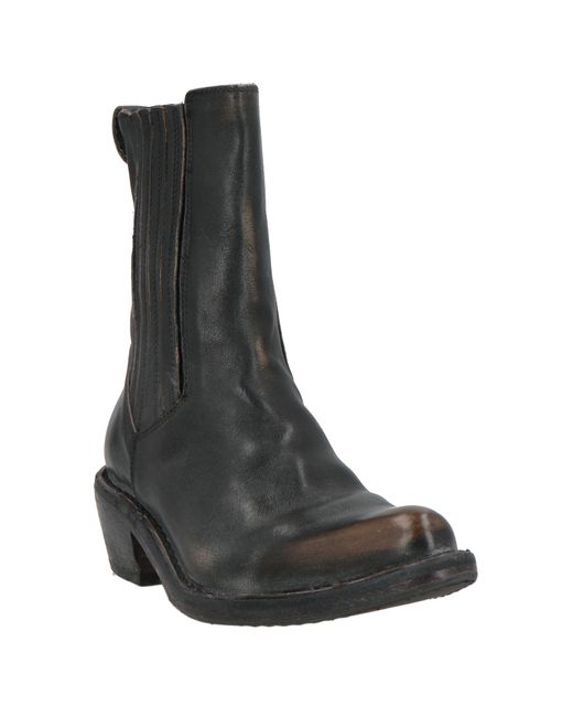 Moma Black Ankle Boots Leather