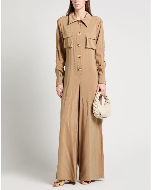Jijil Natural Sand Jumpsuit Viscose, Polyester