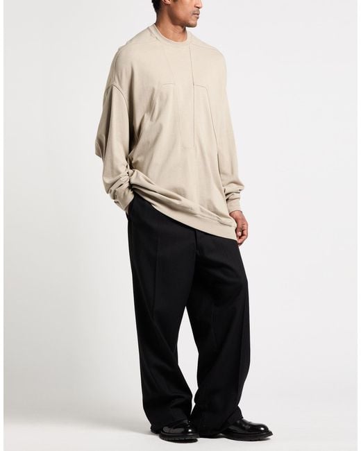 Rick Owens White Sweatshirt Cotton for men
