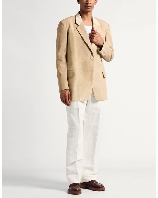 Uma Wang Natural Sand Blazer Polyester for men