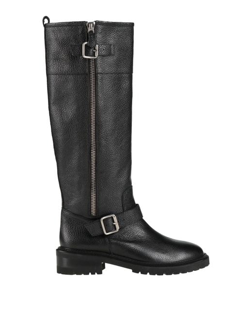 Via Roma 15 Black Boot Leather
