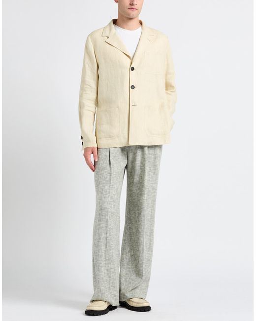 Massimo Alba Natural Blazer Linen for men