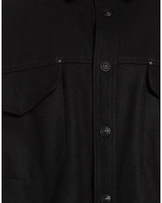 Versace Jeans Couture Black Jacket Wool, Polyester for men