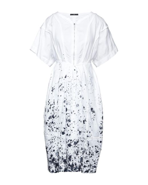 High White Midi Dress