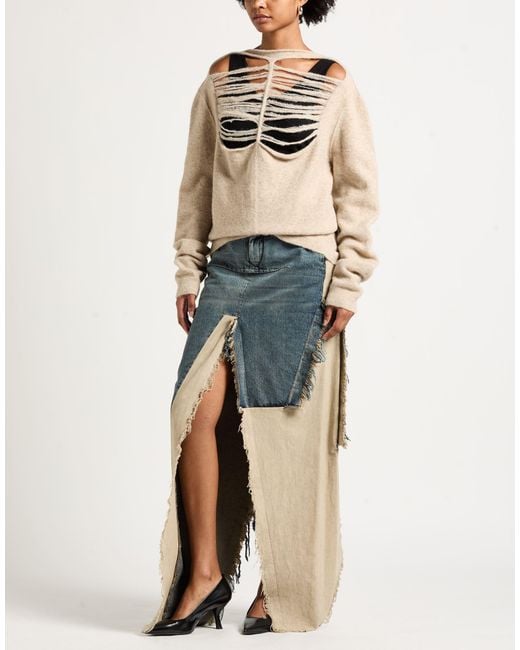 Rick Owens Natural Sweater Alpaca Wool, Polyamide, Wool, Elastane