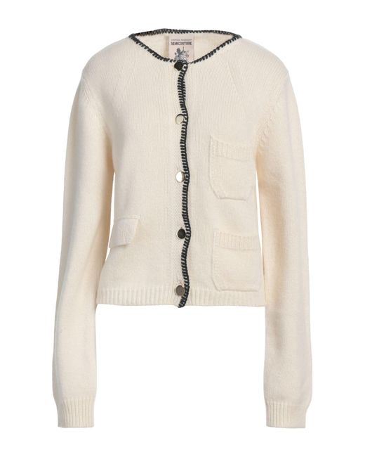 Semicouture Natural Cardigan Cashmere, Polyamide