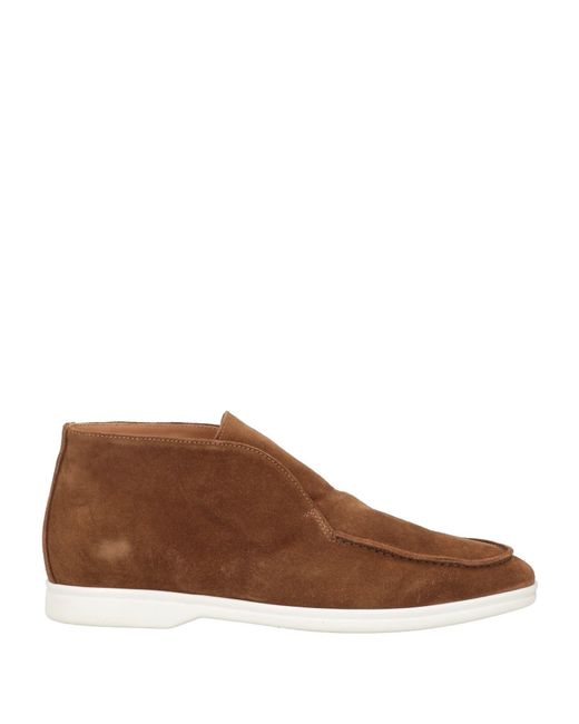 Giovanni Conti Brown Ankle Boots Leather for men