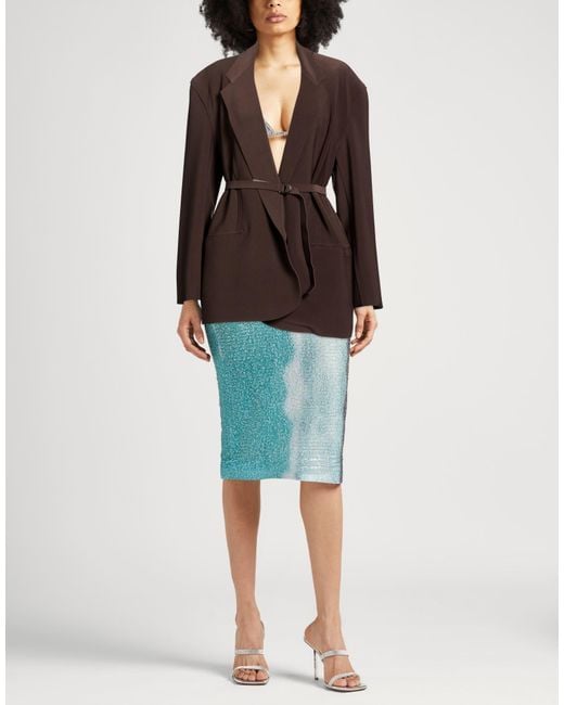 Norma Kamali Brown Blazer