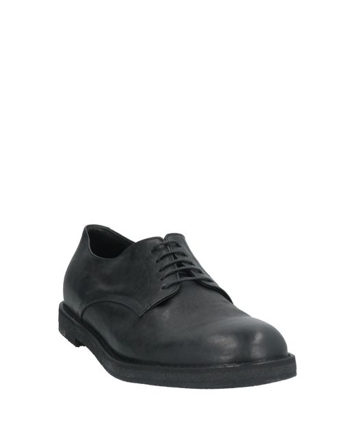 Pantanetti Black Lace-Up Shoes Leather for men