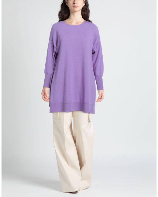SOLOTRE Purple Sweater