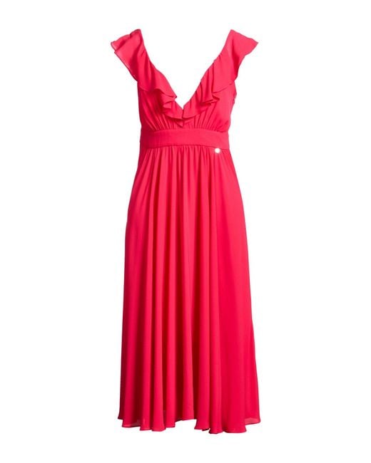 Liu Jo Red Midi Dress