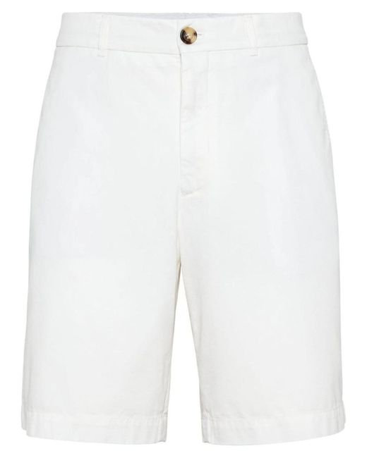 Shorts et bermudas Brunello Cucinelli pour homme en coloris White