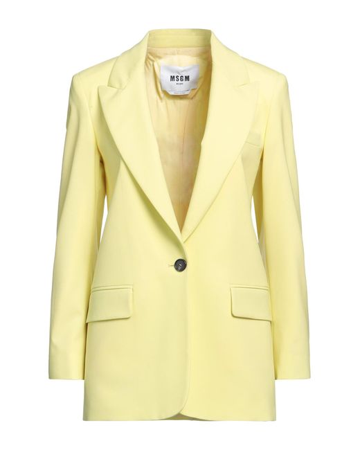 MSGM Yellow Suit Jacket