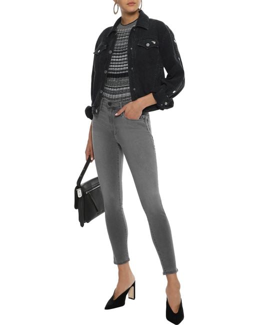 FRAME Gray Jeans Cotton, Modal, Polyester, Elastane