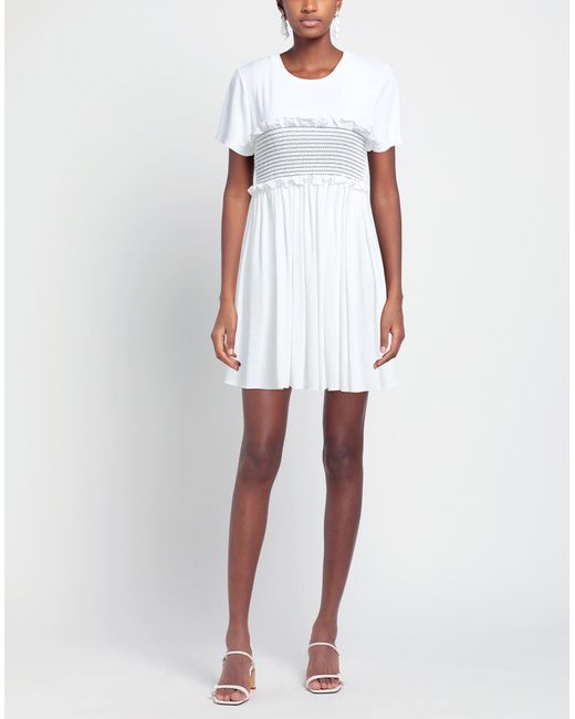 Dondup White Mini Dress