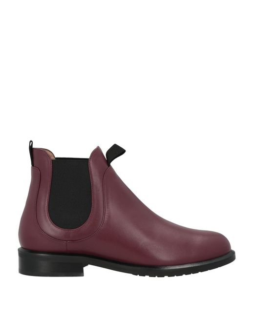 Emporio Armani Purple Ankle Boots Calfskin
