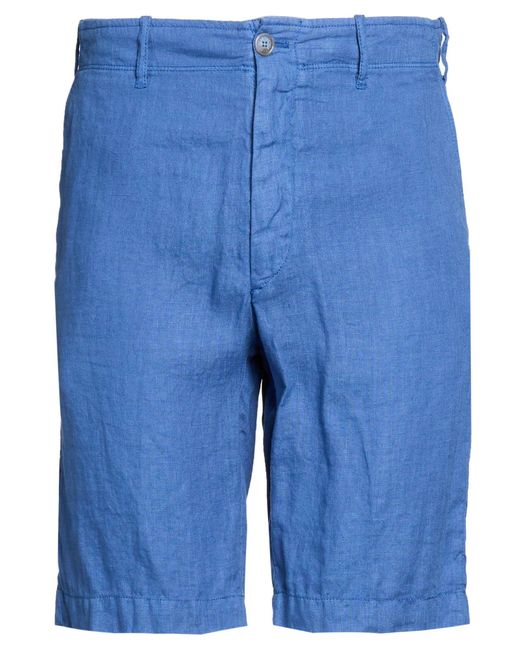 Fedeli Blue Shorts & Bermuda Shorts Linen for men
