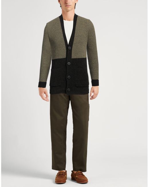 Alpha Studio Black Cardigan for men