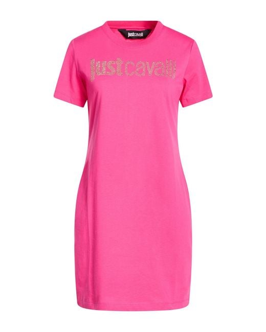Just Cavalli Pink Mini Dresses