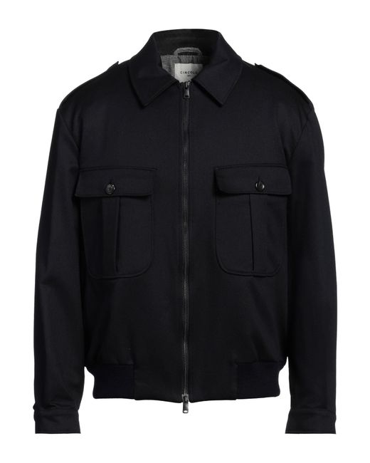Circolo 1901 Black Midnight Jacket Virgin Wool, Cotton, Elastane for men