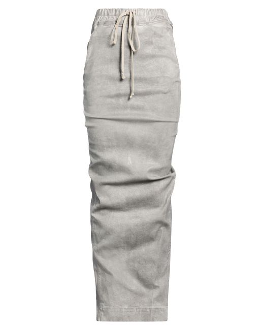 Rick Owens Gray Denim Skirt