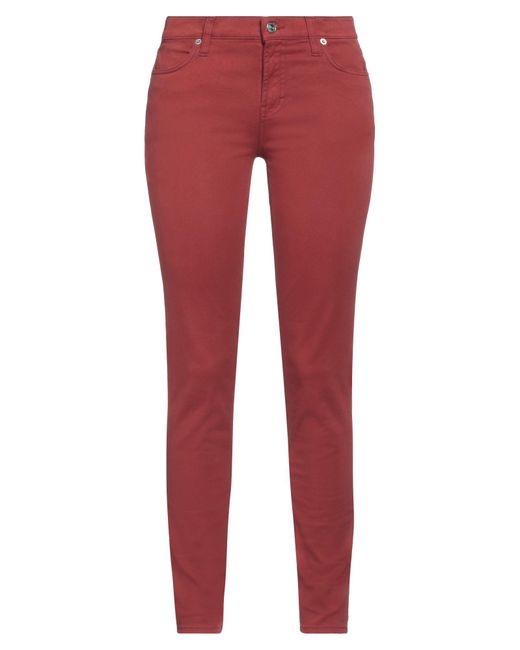 Department 5 Red Brick Pants Cotton, Elastomultiester, Rubber