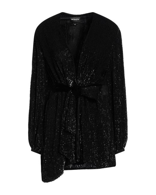 retroféte Black Overcoat & Trench Coat