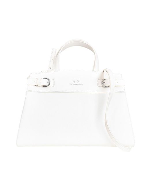 Armani Exchange White Handtaschen