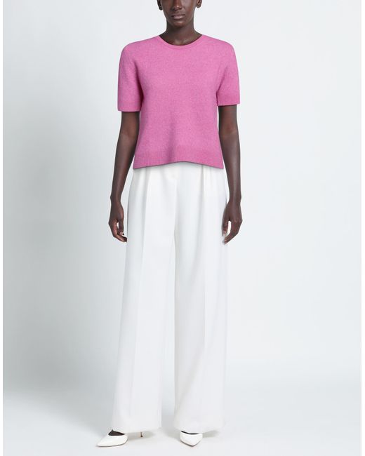 Roberto Collina Pink Light Sweater Cashmere, Silk, Polyester