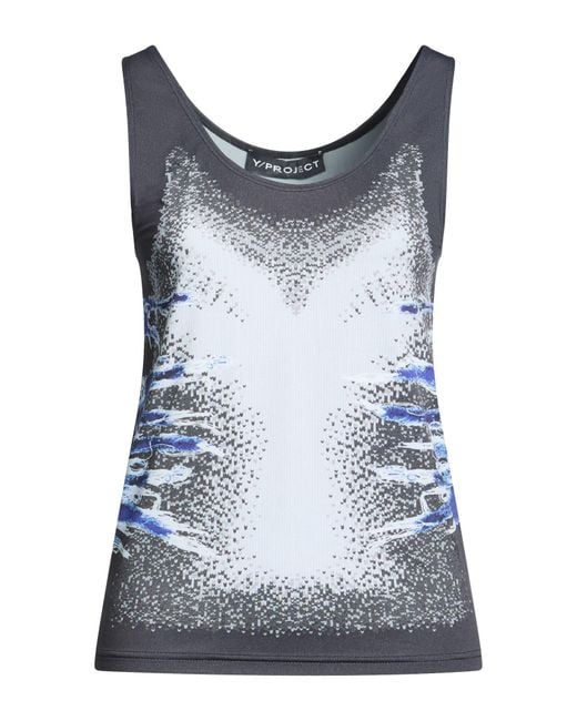 Y. Project Blue Charcoal Top Polyamide, Elastane