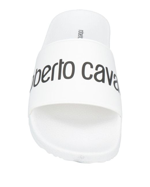 Roberto Cavalli White Sandals Rubber for men