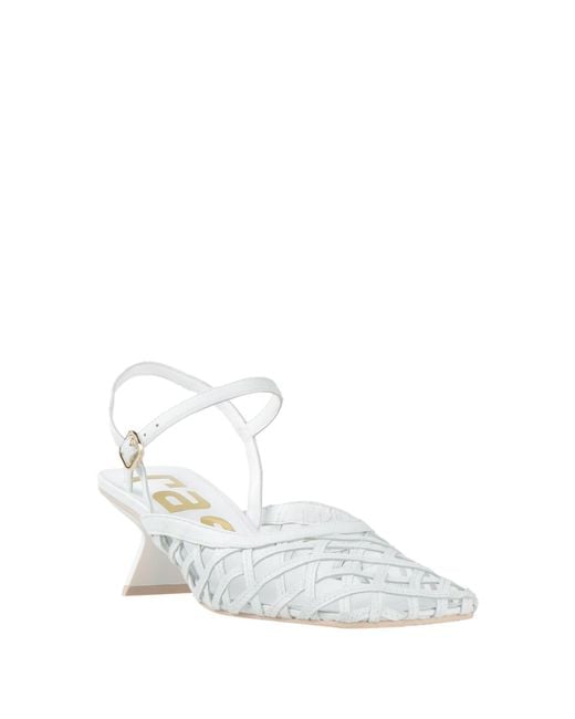 Ras White Pumps Leather