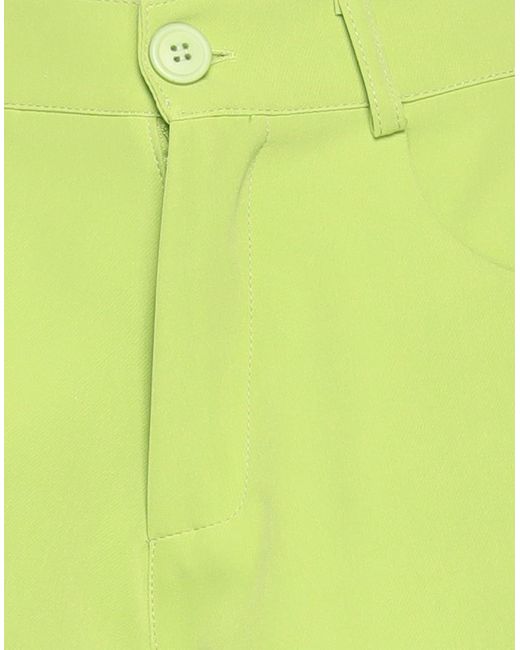 VANESSA SCOTT Green Shorts & Bermuda Shorts Polyester, Elastane