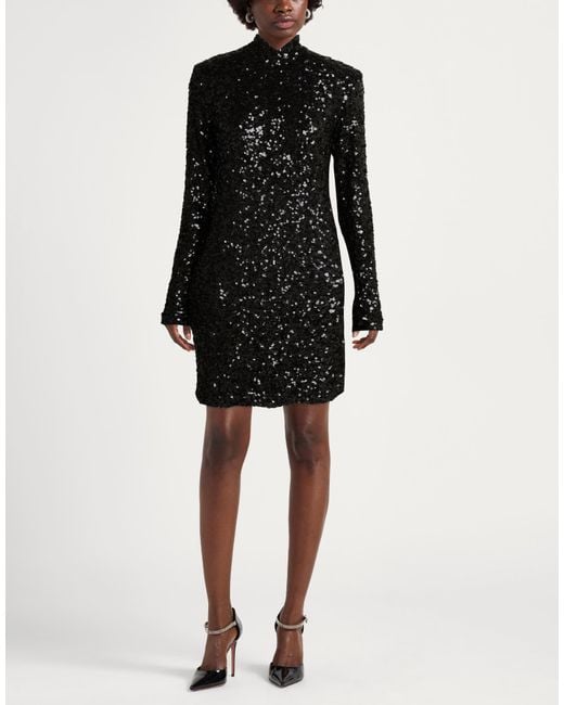 Caliban Black Mini Dress Polyester, Elastane
