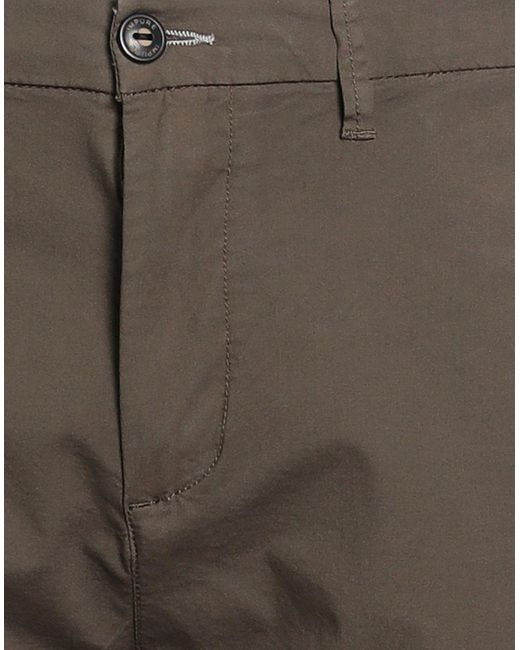 Impure Gray Dark Pants Cotton, Elastane for men