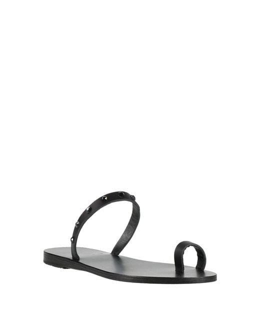 Ancient Greek Sandals White Thong Sandal Leather, Swarovski Crystal