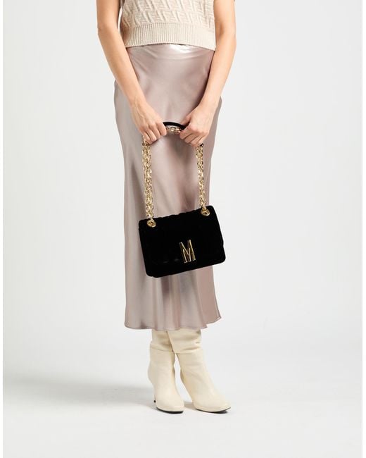 Moschino Black Couture -- Cross-Body Bag Textile Fibers