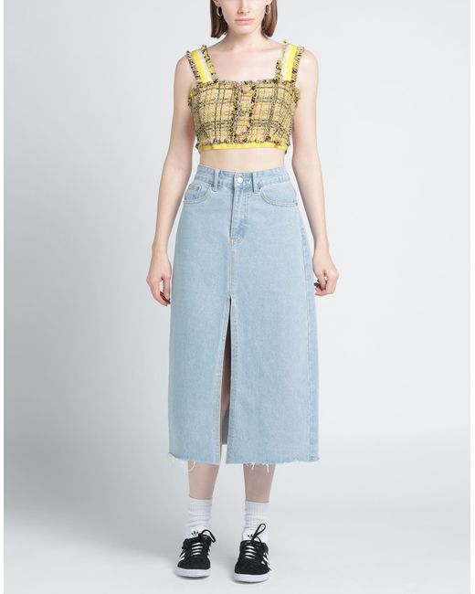 Top MSGM en coloris Metallic