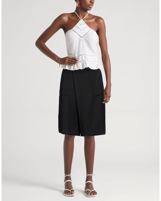 R13 Black Shorts & Bermuda Shorts Polyester, Viscose, Polyurethane