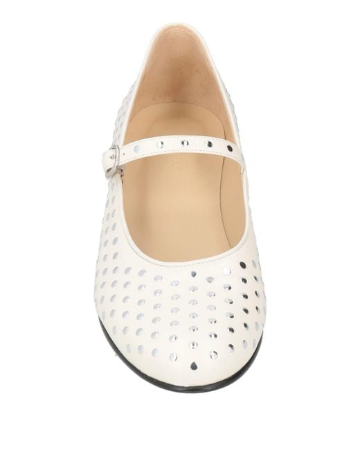 Alohas White Ballet Flats